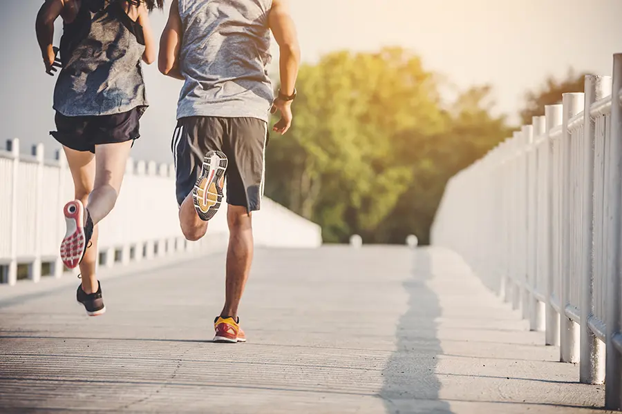 Thymosin-Beta-4-Peptide-Clinicwebp A couple runs across a bridge on a nice afternoon. Schedule Thymosin Beta 4 peptide therapy for immune function and weight loss from Better Life Carolinas of Mount Pleasant in Charleston Metro.