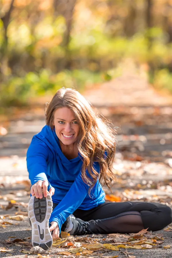 Thymosin-Beta-4-Peptide-Treatment A woman stretches before a run on the trail. Get Thymosin Beta 4 peptide therapy for immune function and weight loss from Better Life Carolinas of Mount Pleasant in Charleston Metro.